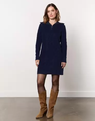 Robe courte unie marine femme offre à 69,99€ sur Jacqueline Riu