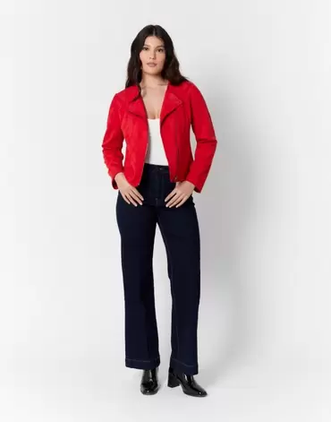 Perfecto court uni rouge femme offre à 99,99€ sur Jacqueline Riu