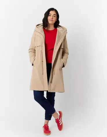 Parka longue unie beige femme offre à 159,99€ sur Jacqueline Riu