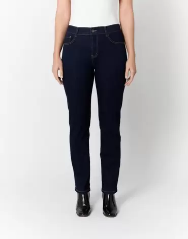 Jean long droit marine femme offre à 59,99€ sur Jacqueline Riu