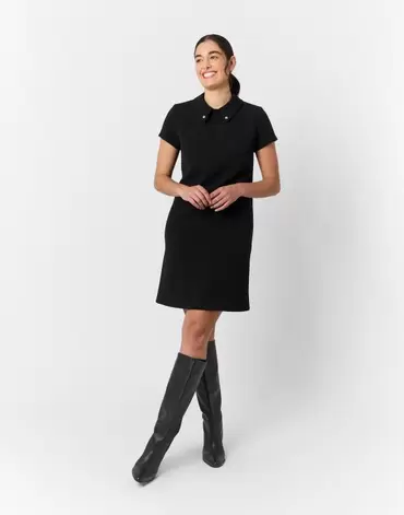 Robe courte unie noir femme offre à 89,99€ sur Jacqueline Riu