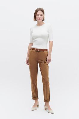 pantalon adelmo camel femme