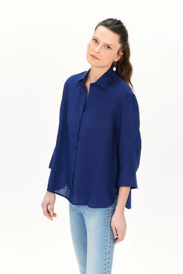 chemise coraline bleu marine femme