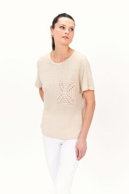 T-shirt tgaspard ecru femme