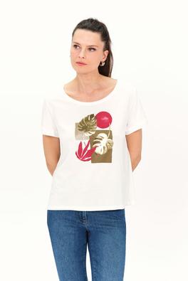T-shirt tiza ivoire femme