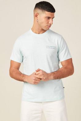 T-shirt manches courtes bleu clair homme offre à 8,99€ sur Bonobo