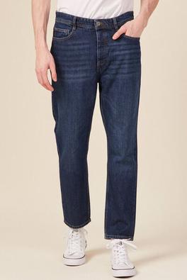 Jeans straight tapered denim brut clean homme