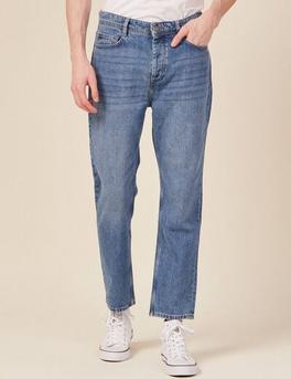 Jeans straight tapered denim used homme offre à 49,99€ sur Bonobo
