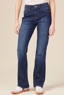 jeans bootcut 5 poches denim brut femme