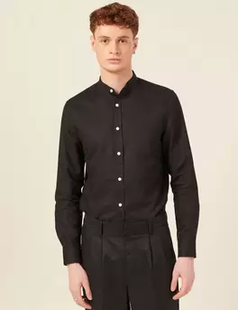 Chemise manches longues noir homme offre à 25€ sur Bonobo