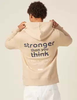 Sweat à capuche beige homme offre à 39,99€ sur Bonobo