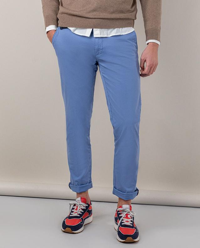 Pantalon Chino Basique Bleu