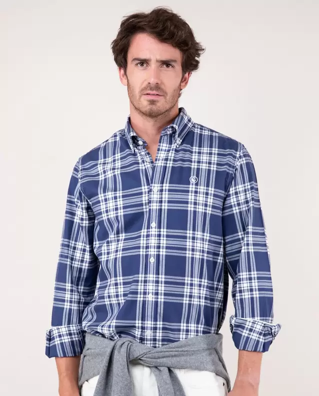 Chemise Tartan Marine offre à 79,9€ sur El Ganso