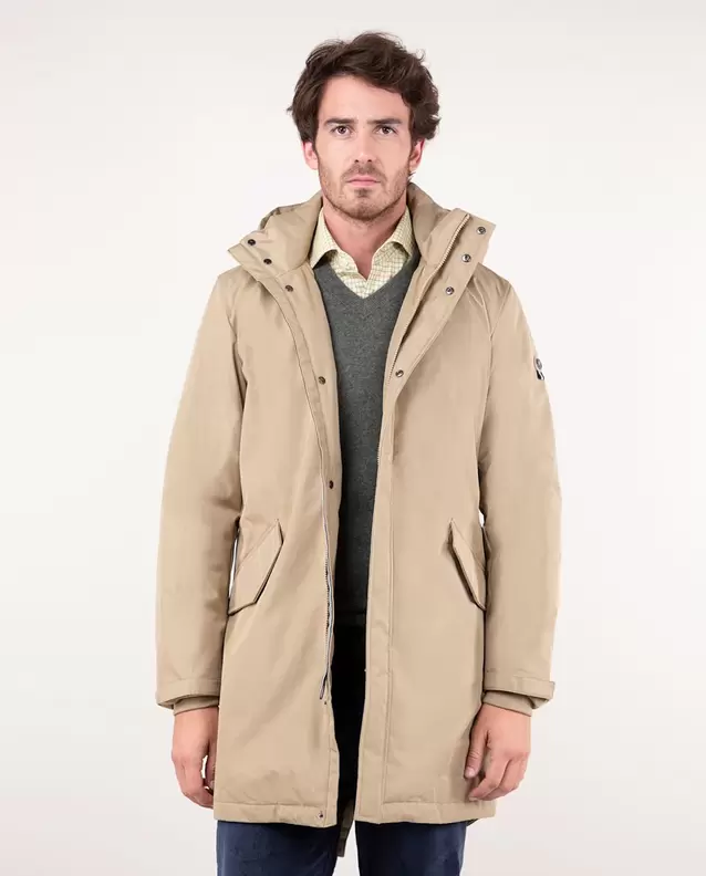 Parka Matelassée Coton Beige offre à 239,9€ sur El Ganso