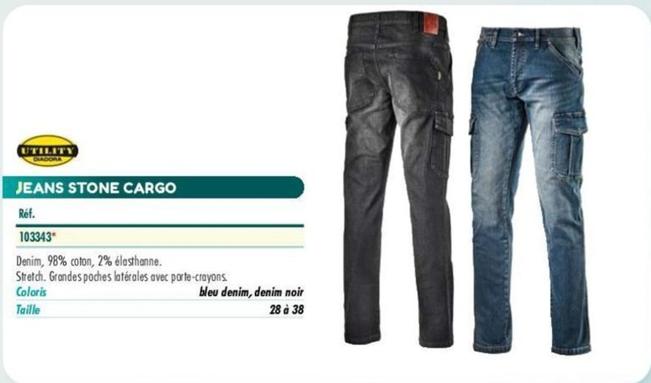 Jeans Stone Cargo offre sur Master Pro