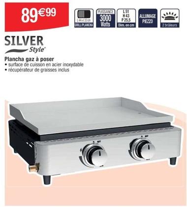 Silver Style - Plancha Gaz À Poser offre à 89,99€ sur Cora