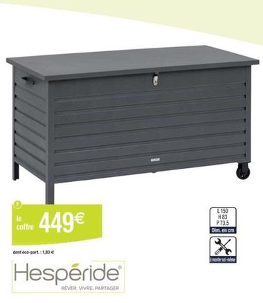 Hesperide - Coffre Menango Graphite  offre à 449€ sur Cora
