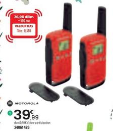 Motorola - Talkies-walkies rouges T42 offre à 39,99€ sur JouéClub