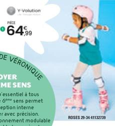 Yvolution - Twista Skates Rose 29-34 offre à 64,99€ sur JouéClub