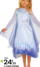 La Reine des Neiges - Elsa déguisement Taille 3-4 ans offre à 24,99€ sur JouéClub