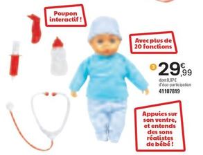 Bébé malade offre à 29,99€ sur JouéClub
