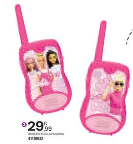 Lexibook - Talkies-walkies 200m Barbie offre à 29,99€ sur JouéClub