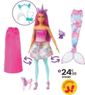 Mattel - Coffret Barbie sirène offre à 24,99€ sur JouéClub