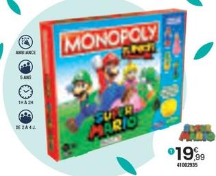 Monopoly Junior Super Mario offre à 19,99€ sur JouéClub