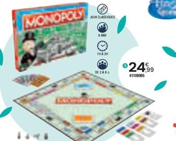 Monopoly classique offre à 24,99€ sur JouéClub
