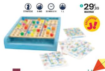 Sudoku des couleurs offre à 29,99€ sur JouéClub