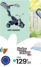 Smoby - Tricycle Baby Driver Plus Gris offre à 129,99€ sur JouéClub