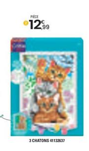 Crea & Cie - Peinture par numéros 3 chatons offre à 12,99€ sur JouéClub