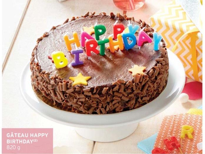 Gâteau Happy Birthday offre sur Intermarché