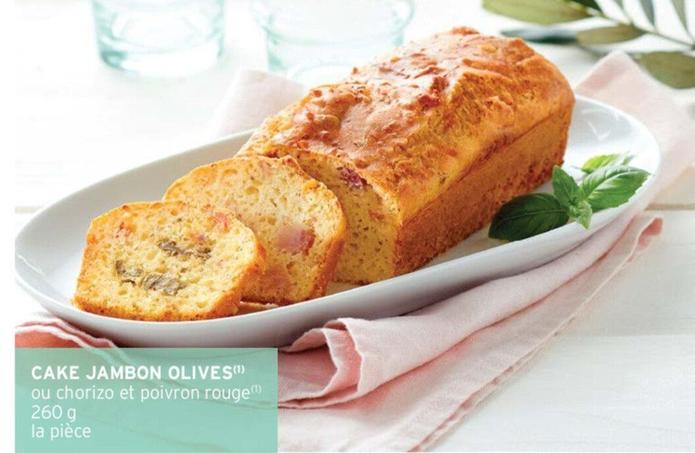 Cake Jambon Olives offre sur Intermarché