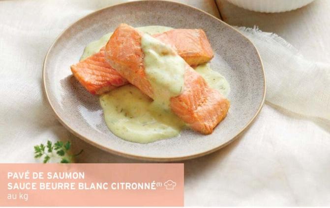 Pave De Saumon Sauce Beurre Blanc Citronne  offre sur Intermarché