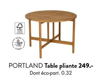Portland - Table Pliante offre à 249€ sur Casa