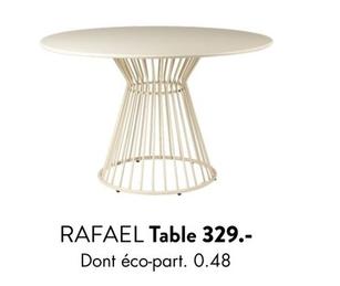 Rafael - Table offre à 329€ sur Casa