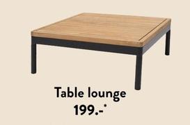 Table Lounge offre à 199€ sur Casa