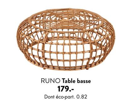 Runo - Table Basse offre à 179€ sur Casa