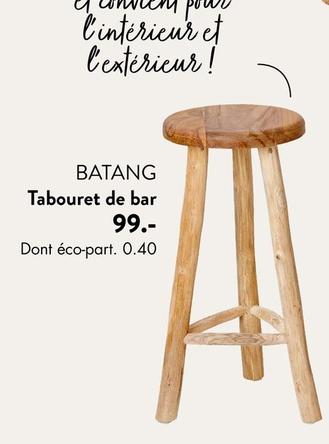 Batang - Tabouret De Bar offre à 99€ sur Casa