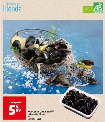 Moules De Corde Bio offre à 5,99€ sur Auchan Supermarché
