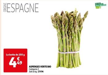 Asperges Verte Bio offre à 4,49€ sur Auchan Hypermarché