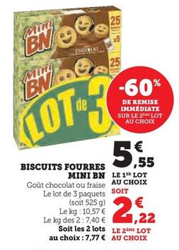 Bn Chocolat - Biscuits Fourres Mini