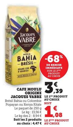 Jacques Vabre - Cafe Moulu Origine