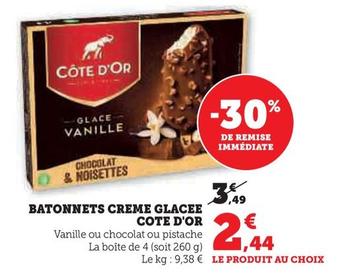 Côte D'or - Batonnets Creme Glacee