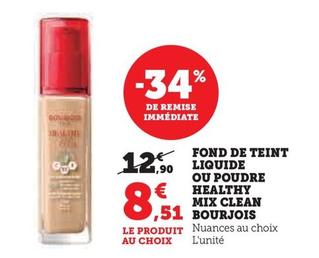 Bourjois - Fond De Teint Liquide Ou Poudre Healthy Mix Clean 
