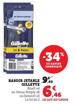 Gillette - Rasoir Jetable 