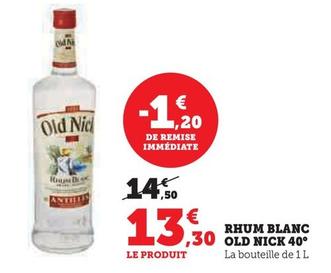 Old Nick - Rhum Blanc 40