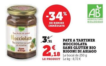 Rigoni Di Asiago - Pate A Tartiner Nocciolata Sans Gluten Bio 