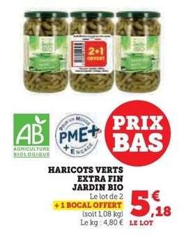 Jardin Bio - Haricots Verts Extra Fin